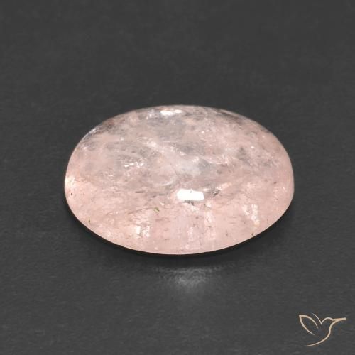 Morganite Rose clair naturelle ovale, 3.55 ct, Transparent