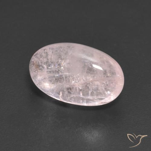 Morganite Flamant rose naturelle ovale, 3.16 ct, Transparent