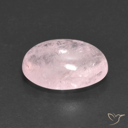 Morganite Rose corail naturelle ovale, 4.56 ct, Transparent