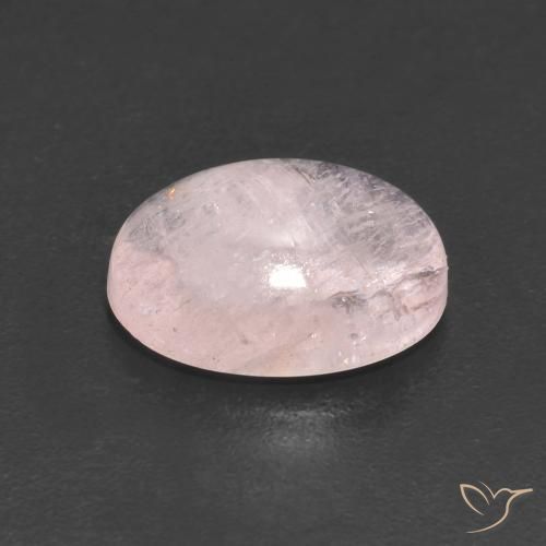 Morganite Rose clair naturelle ovale, 3.20 ct, Transparent