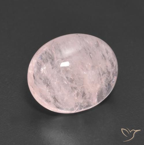 Morganite Rose clair naturelle ovale, 4.34 ct, Transparent
