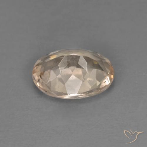 Morganite Orange clair naturelle ovale, 1.10 ct, VS