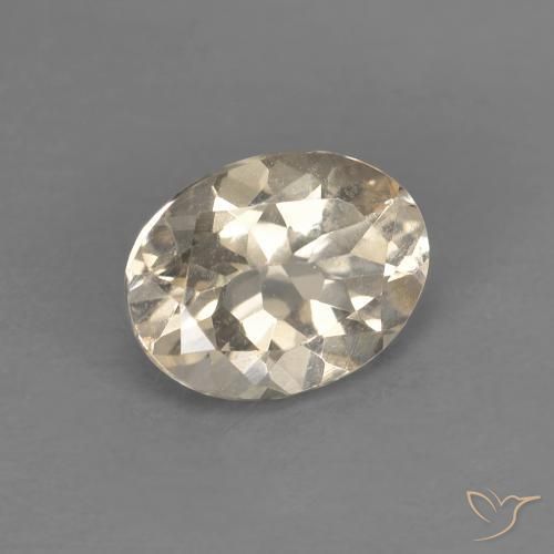 Morganite Doré léger naturelle ovale, 1.10 ct, VS