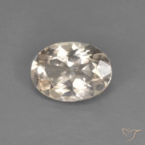 0.92ct Naturel Doré léger Morganite, ovale, VS