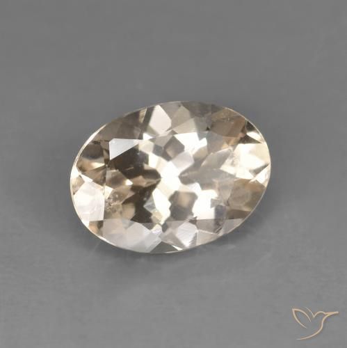 Morganite Orange clair naturelle ovale, 1.08 ct, VVS-VS