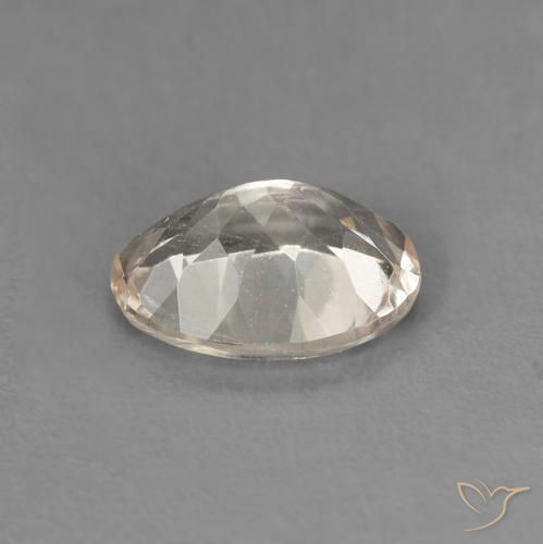 Morganite Doré léger naturelle ovale, 1.07 ct, VVS-VS