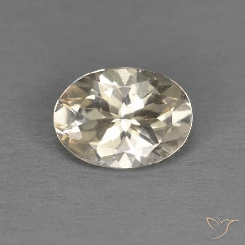 1.01ct Naturel Doré léger Morganite, ovale, VS