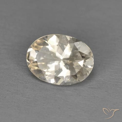 Morganite Doré léger naturelle ovale, 1.01 ct, VS