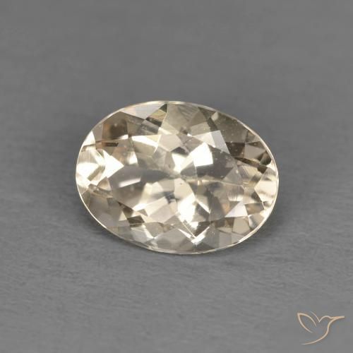 1.24ct Naturel Doré léger Morganite, ovale, VS
