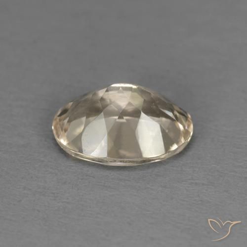 Morganite Doré léger naturelle ovale, 1.24 ct, VS