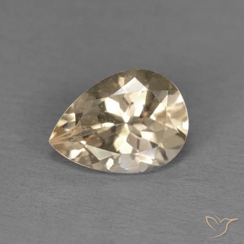 Morganite Or naturelle En forme de poire, 0.98 ct, VS