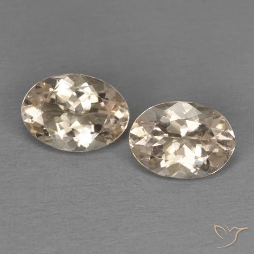 1.79ctw Naturel Orange clair Morganite, ovale, VVS-VS