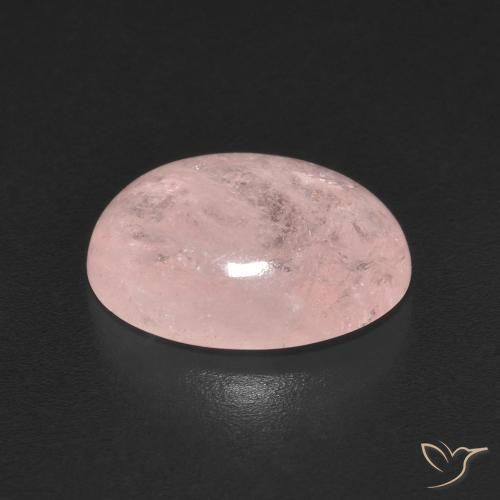Morganite Rose clair naturelle ovale, 3.73 ct, Transparent