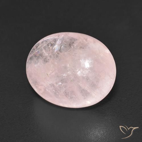 Morganite Rose clair naturelle ovale, 5.54 ct, Transparent