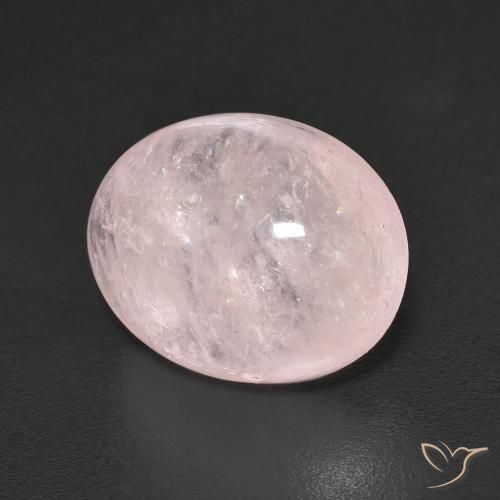 Morganite Rose clair naturelle ovale, 5.79 ct, Transparent