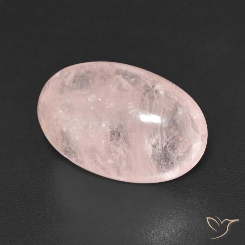 Morganite Rose corail naturelle ovale, 6.70 ct, Transparent