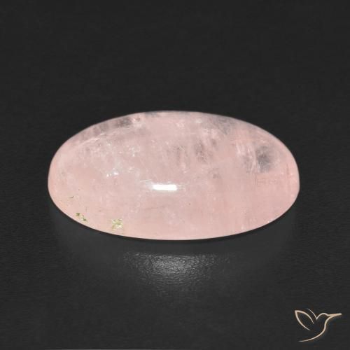 Morganite Rose corail naturelle ovale, 6.70 ct, Transparent