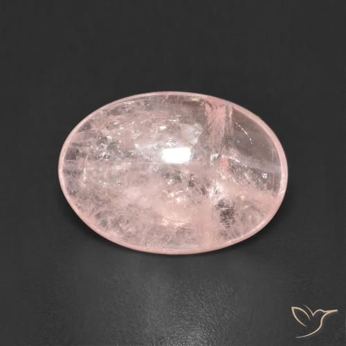 4.13ct Naturel Rose corail Morganite, ovale, Transparent