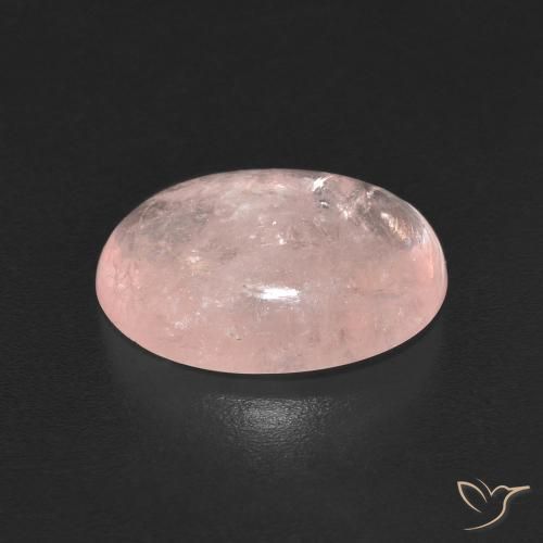 Morganite Rose corail naturelle ovale, 4.13 ct, Transparent