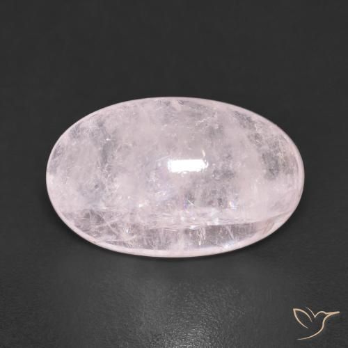 7.32ct Naturel Rose très clair Morganite, ovale, Transparent