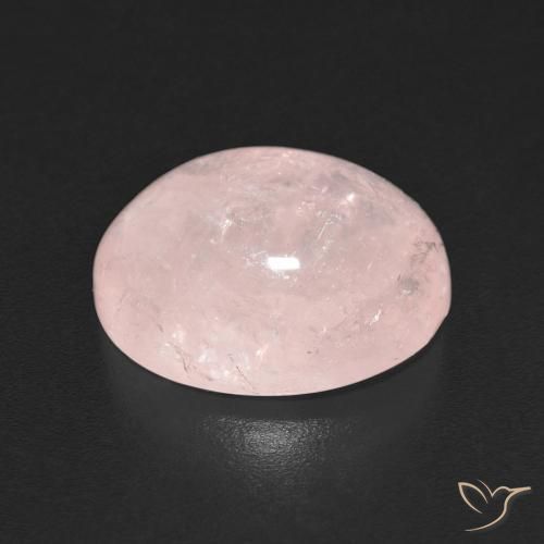 Morganite Rose clair naturelle ovale, 5.89 ct, Transparent