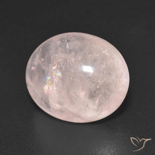 Morganite Rose clair naturelle ovale, 6.74 ct, Transparent