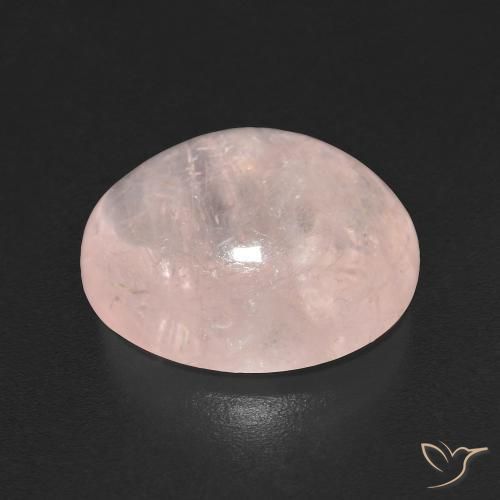 Morganite Rose clair naturelle ovale, 6.74 ct, Transparent