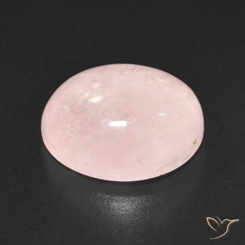 Morganite Rose moyen naturelle ovale, 5.06 ct, Translucide