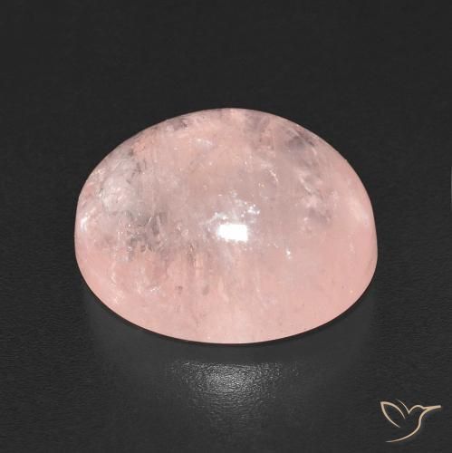 Morganite Flamant rose naturelle ovale, 6.33 ct, Transparent