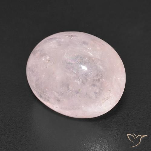 Morganite Rose clair naturelle ovale, 5.37 ct, Translucide