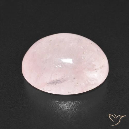 Morganite Rose clair naturelle ovale, 5.37 ct, Translucide