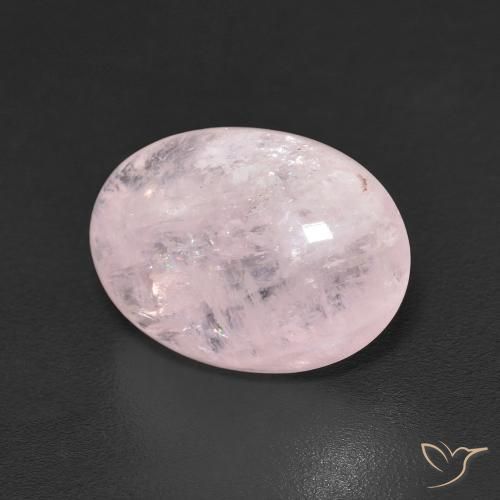 Morganite Rose clair naturelle ovale, 5.87 ct, Transparent