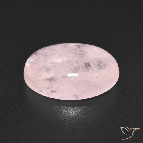 Morganite Rose clair naturelle ovale, 5.87 ct, Transparent