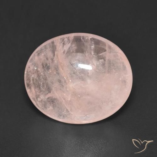 4.45ct Naturel Rose moyen Morganite, ovale, Transparent