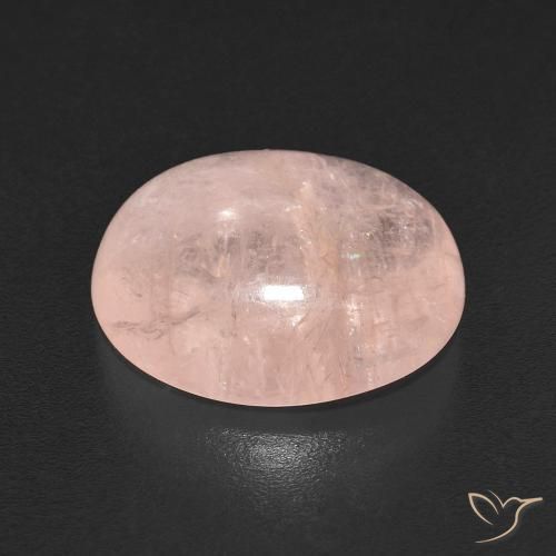 Morganite Rose moyen naturelle ovale, 4.45 ct, Transparent