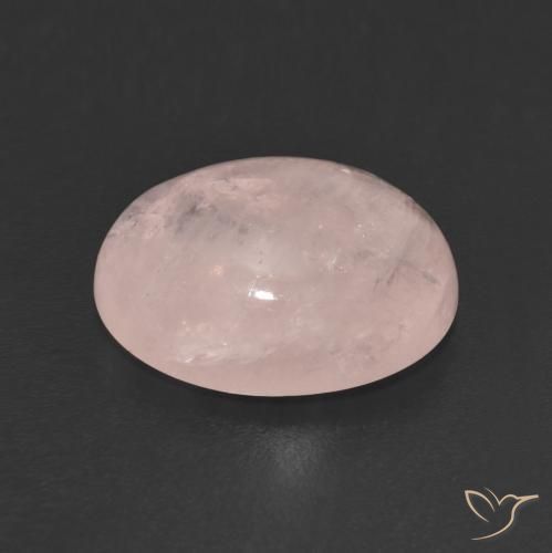 Morganite Rose corail léger naturelle ovale, 4.89 ct, Transparent