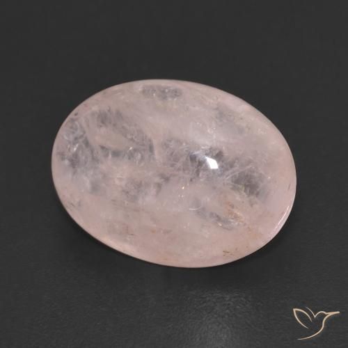 Morganite Rose clair naturelle ovale, 7.68 ct, Transparent