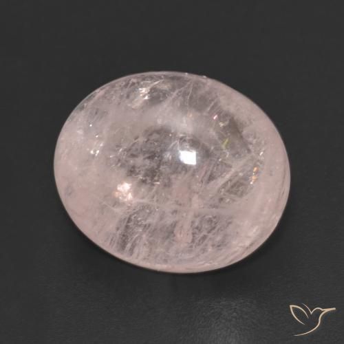 Morganite Rose clair naturelle ovale, 4.68 ct, Transparent