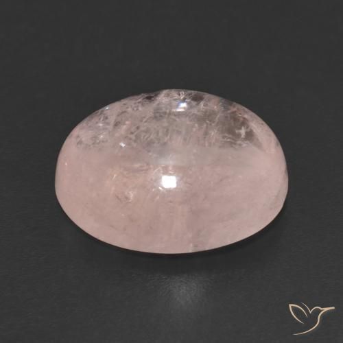 Morganite Rose clair naturelle ovale, 4.68 ct, Transparent