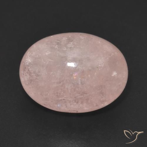 Morganite Rose clair naturelle ovale, 9.93 ct, Translucide