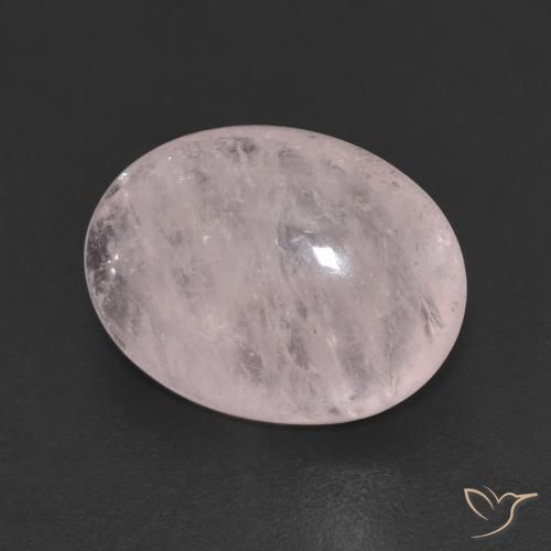 Morganite Rose corail léger naturelle ovale, 7.19 ct, Transparent