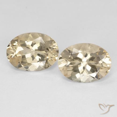 2.33ctw Naturel Doré léger Morganite, ovale, VVS-VS