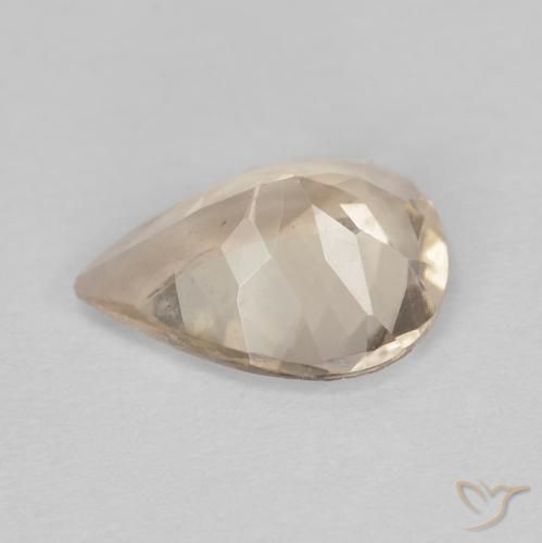 Morganite Orange clair naturelle En forme de poire, 0.79 ct, VVS
