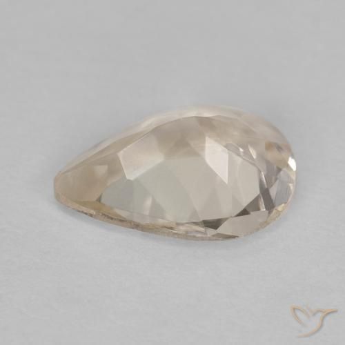 Morganite Orange clair naturelle En forme de poire, 0.78 ct, VVS