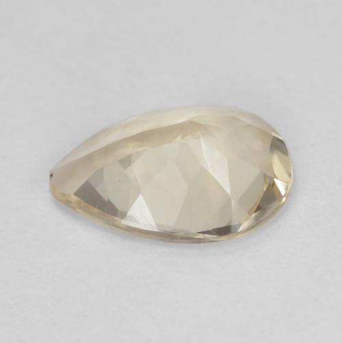 Morganite doré naturelle en forme de poire, 0,75 ct, VVS