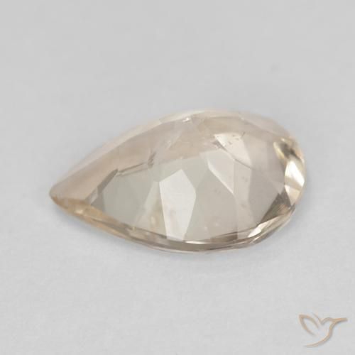 Morganite Doré léger naturelle En forme de poire, 0.85 ct, VS