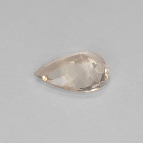Morganite doré naturelle en forme de poire, 0,54 ct, VS