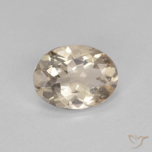 0.79ct Naturel Doré léger Morganite, ovale, VS