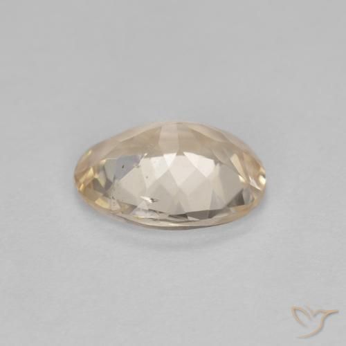 Morganite Doré léger naturelle ovale, 0.79 ct, VS
