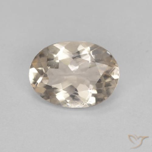 0.99ct Naturel Doré léger Morganite, ovale, VS
